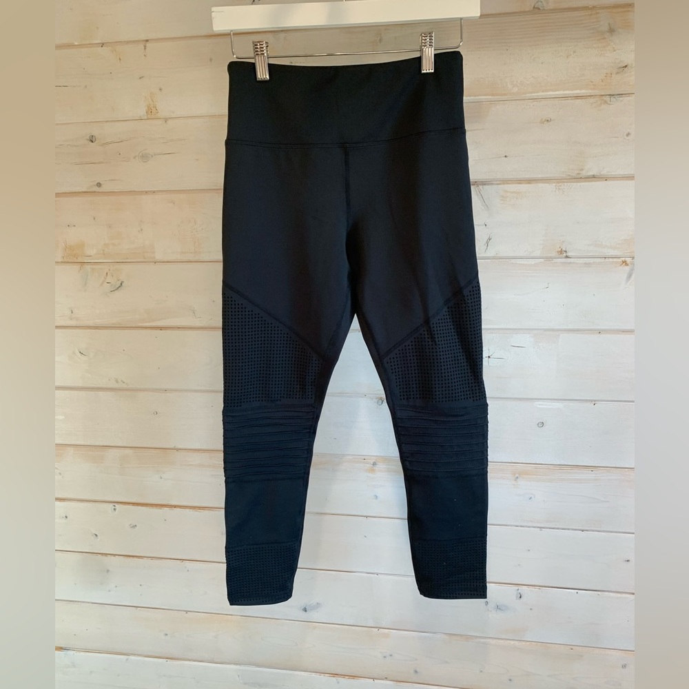 6-8 Zyia | Black Moto Leggings